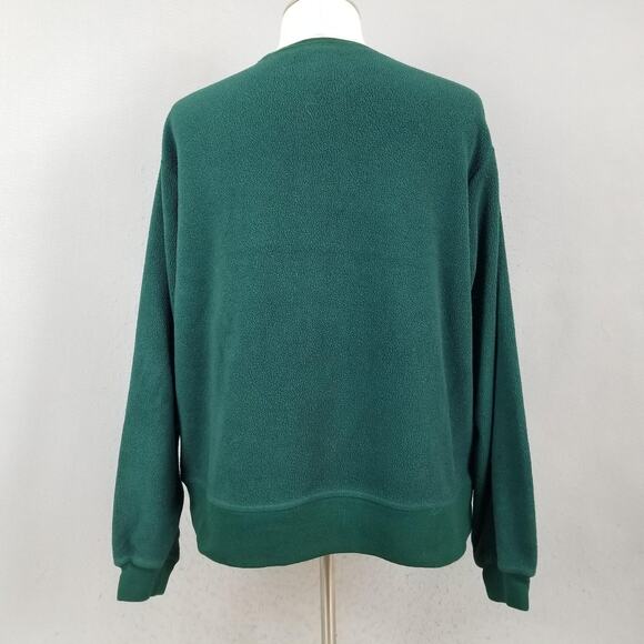 Disney Winnie the Pooh Sweatshirt Womens Medium Green Fleece Crewneck Skating - Picture 7 of 13